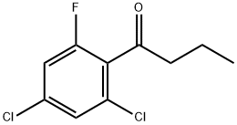 4,6-Dichloro-2-fluorobutyrophenone 结构式