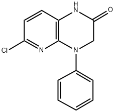 6-CHLORO-4-PHENYL-3,4-DIHYDROPYRIDO[2,3-B]PYRAZIN-2(1H)-ONE 结构式