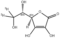 L-[6,6'-2H2]ASCORBIC ACID 结构式
