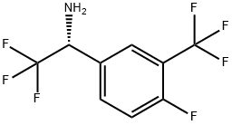 (1R)-2,2,2-TRIFLUORO-1-[4-FLUORO-3-(TRIFLUOROMETHYL)PHENYL]ETHYLAMINE 结构式