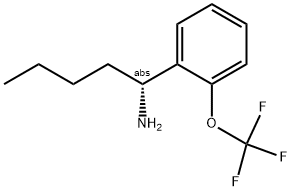 (1R)-1-[2-(Trifluoromethoxy)phenyl]pentylamine 结构式