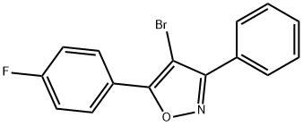 4-Bromo-5-(4-fluorophenyl)-3-phenylisoxazole 结构式