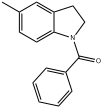 1-BENZOYL-2,3-DIHYDRO-5-METHYL-1H-INDOLE 结构式