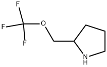 2-[(TRIFLUOROMETHOXY)METHYL]PYRROLIDINE 结构式