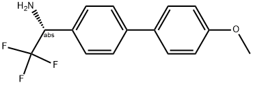 (1R)-2,2,2-TRIFLUORO-1-[4-(4-METHOXYPHENYL)PHENYL]ETHYLAMINE 结构式