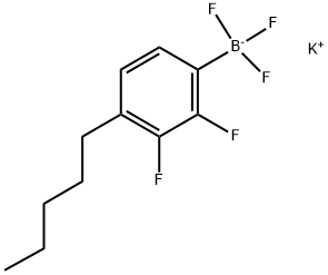 POTASSIUM 2,3-DIFLUORO-4-PENTYLPHENYLTRIFLUOROBORATE 结构式