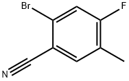 2-溴-4-氟-5-甲基苯腈 结构式