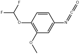 1-(DIFLUOROMETHOXY)-4-ISOCYANATO-2-METHOXYBENZENE 结构式