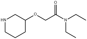 N,N-二乙基-2-(哌啶-3-基氧)乙酰胺 结构式