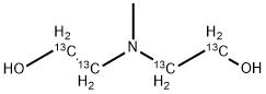 METHYLDIETHANOLAMINE (DIETHYL-13C4) 结构式