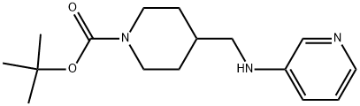 1-BOC-4-(PYRIDIN-3-YLAMINOMETHYL)-PIPERIDINE 结构式