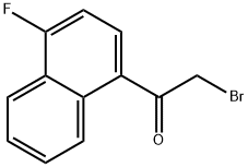 2-BROMO-1-(4-FLUORO-NAPHTHALEN-1-YL)-ETHANONE 结构式