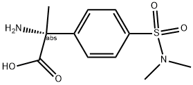 (2R)-2-AMINO-2-(4-[(DIMETHYLAMINO)SULFONYL]PHENYL)PROPANOIC ACID 结构式