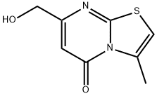 7-(羟甲基)-3-甲基-5H-[1,3]噻唑并[3,2-A]嘧啶-5-酮 结构式