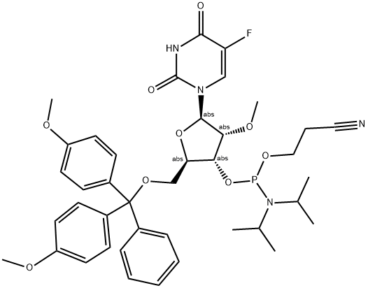 2'-O-METHYL-5-FLUORO-U CEP 结构式