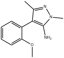4-(2-甲氧基苯基)-1,3-二甲基-1H-吡唑-5-胺 结构式