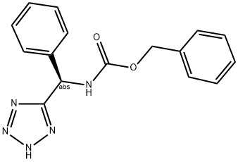 Benzyl [(R)-phenyl(2H-tetrazol-5-yl)methyl]carbamate 结构式