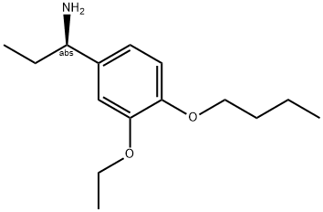 (1R)-1-(4-Butoxy-3-ethoxyphenyl)propylamine 结构式