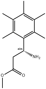 METHYL (3R)-3-AMINO-3-(2,3,4,5,6-PENTAMETHYLPHENYL)PROPANOATE 结构式