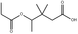 3,3-DIMETHYL-4-PROPIONYLOXY-PENTANOIC ACID 结构式