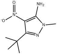 5-TERT-BUTYL-2-METHYL-4-NITRO-2H-PYRAZOL-3-YLAMINE 结构式