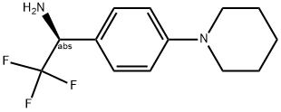 (1S)-2,2,2-TRIFLUORO-1-(4-PIPERIDYLPHENYL)ETHYLAMINE 结构式