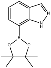 7-(4,4,5,5-TETRAMETHYL-[1,3,2]DIOXABOROLAN-2-YL)-1H-INDAZOLE 结构式