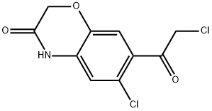 6-CHLORO-7-(CHLOROACETYL)-2H-1,4-BENZOXAZIN-3(4H)-ONE 结构式