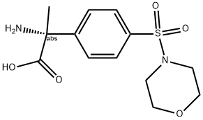 (2R)-2-AMINO-2-[4-(MORPHOLIN-4-YLSULFONYL)PHENYL]PROPANOIC ACID 结构式