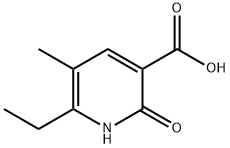 6-乙基-2-羟基-5-甲基烟酸 结构式