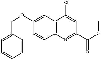 METHYL 4-CHLORO-6-BENZYLOXY-QUINOLINE-2-CARBOXYLATE 结构式