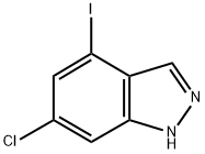 6-CHLORO-4-IODO-1H-INDAZOLE 结构式