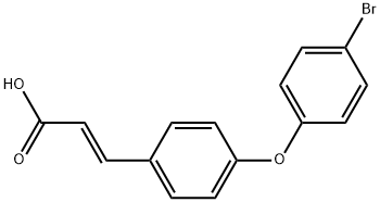 (E)-3-(4-(4-BROMOPHENOXY)PHENYL)ACRYLIC ACID 结构式