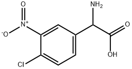 AMINO-(4-CHLORO-3-NITRO-PHENYL)-ACETIC ACID 结构式