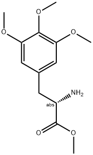 Methyl (2S)-2-amino-3-(3,4,5-trimethoxyphenyl)propanoate 结构式