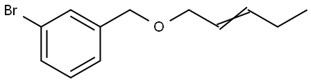 3-Bromobenzyl-(cis-2-pentenyl)ether 结构式