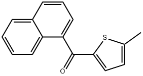 5-METHYL-2-(1-NAPHTHOYL)THIOPHENE 结构式