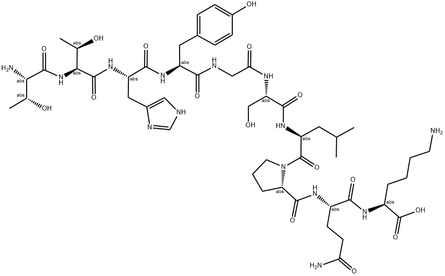 H2N-TTHYGSLPQK-OH 结构式