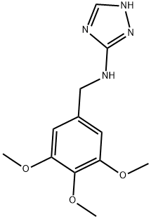 N-(3,4,5-TRIMETHOXYBENZYL)-1H-1,2,4-TRIAZOL-3-AMINE 结构式