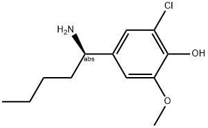 4-((1R)-1-AMINOPENTYL)-2-CHLORO-6-METHOXYPHENOL 结构式