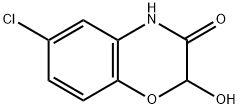 6-Chloro-2hydroxy-1,4-benzoxazin-3(4H)-one 结构式