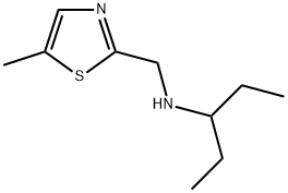 (1-ETHYL-PROPYL)-(5-METHYL-THIAZOL-2-YLMETHYL)-AMINE 结构式