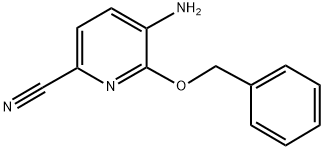 5-AMINO-6-(BENZYLOXY)PYRIDINE-2-CARBONITRILE 结构式