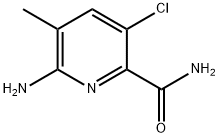 6-AMINO-3-CHLORO-5-METHYLPYRIDINE-2-CARBOXAMIDE 结构式