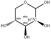 D-[2-13C]LYXOSE 结构式