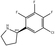 (2R)-2-(5-Chloro-2,3,4-trifluorophenyl)pyrrolidine 结构式