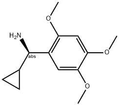 (1R)CYCLOPROPYL(2,4,5-TRIMETHOXYPHENYL)METHYLAMINE 结构式