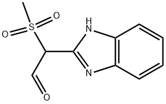 1H-BENZIMIDAZOL-2-YL(METHYLSULFONYL)ACETALDEHYDE 结构式