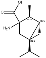 3-Amino-3-[(-)-1-isopropyl-4-methylbicyclo[3.1.0]hexane]carboxylic acid 结构式