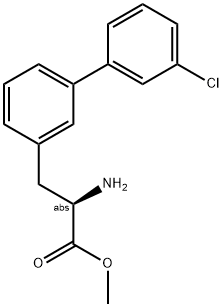 METHYL (2R)-2-AMINO-3-[3-(3-CHLOROPHENYL)PHENYL]PROPANOATE 结构式